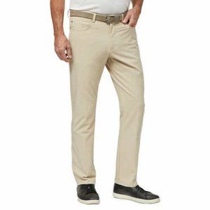 Greg Norman Men's 5 Pocket Pants - Tan